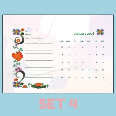 Customized Calendar 2026 A3 Size Satin & Glossy Paper Personalized | Gift Ideas | Giveaways | High-Quality Printing Perfect for Memories