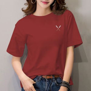 Korean Fashion T-shirt For men Women NEW SIMPLE SHIRT LADIES WEAR WITH GRAPHIC PRINT FOR IN AND OUTDOOR WALKING Round Neck T shirt