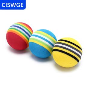 [COD] CISWGE Maelovely 10 Quả Bóng Xốp Sọc Cầu Vồng Bóng Golf Dụng Cụ Hỗ Trợ Tập Luyện Swing