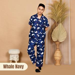 Nyenyak Piyama Pria CP ( M L XXL ) Bahan Katun Micro / Motif Karakter / Baju Tidur Celana Panjang -1