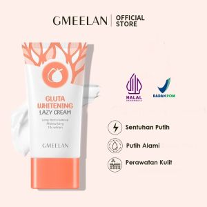 GMEELAN GLUTA WHITENING LAZY CREAM Niacinamide Dari Belanda Pelembab Wajah Glowing Trueve [NASA GROSIR]