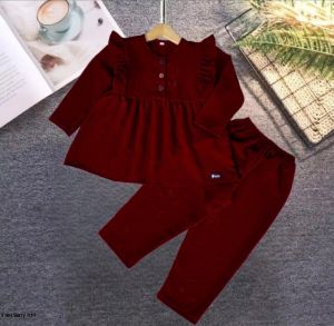 Setelan cringkle anak perempuan bayi airflow