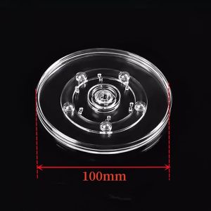 GONOVO 360 độ Bàn xoay Acrylic Trong suốt Tròn Bàn xoay 360 độ Đế tròn Nhựa Giá trưng bày xoay Đồ trang sức