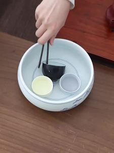 ชุดถ้วยชาแบบใช้แล้วทิ้งจากเปลือกข้าว ชุดถ้วยชาขนาดเล็กที่ย่อยสลายได้ ถ้วยน้ำขนาดเล็ก ถ้วยชาสำหรับตั้งแคมป์กลางแจ้ง