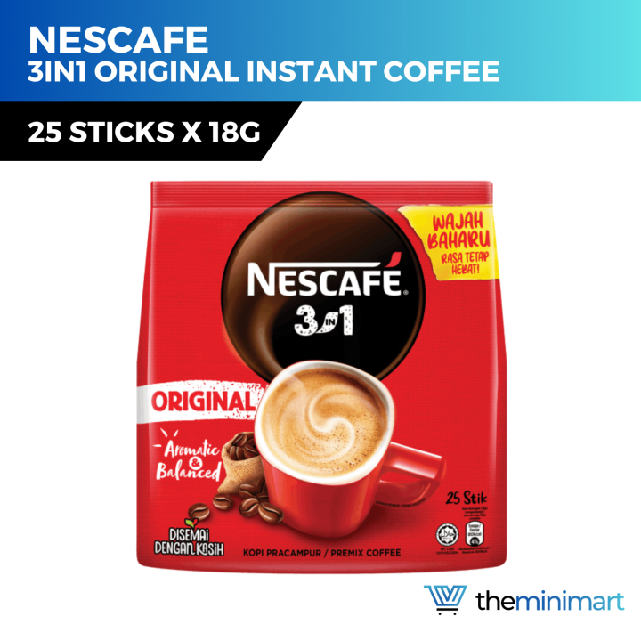 Nescafe 3 in 1 Instant Coffee 12/15/25 Sticks Original / Rich / White