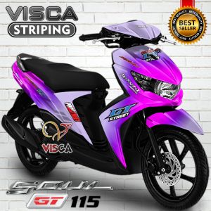 Stiker Striping Soul GT 115 Full Body Variasi Bunglon