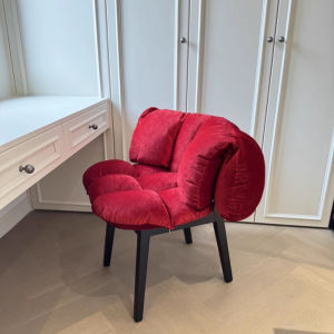 UrbanSpace SG- al chair Dining chair Bread chair Solid wood household removable wash velvet dressing chair Makeup stool
