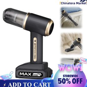 【Chinatera】 Handheld Vacuum Cleaner with Brushless Motor Portable Dust Cleaner 2000mAh Battery for Computer Keyboard Car Cleaning Home Use