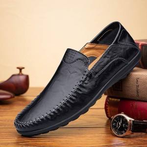 【HIGH-QUALIITY】Korean Fashion Loafer For Men Black Formal Work  Shoes Business British Style Casual Leather Shoes#8862