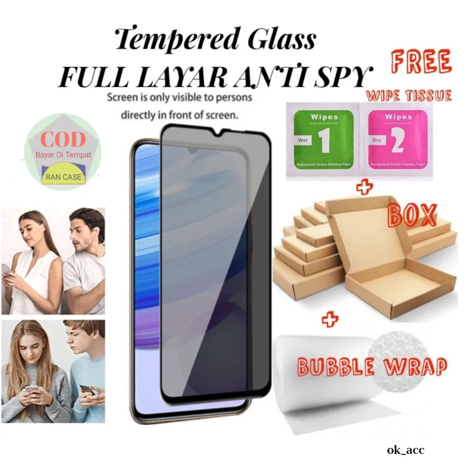 IPHONE Xs MAX TEMPERED GLASS ANTI GORES KACA ANTI SPY PRIVACY FULL