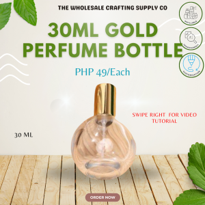 30ml gold PERFUME bottle (Crimp)