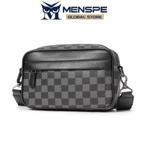 MENSPE Men Bags Mens Shoulder Bag Cross Body Bag Casual Shoulder Bag Men Fashion Shoulder Bag Large Capacity PU Bag Casual Sport Street Bag for Travel Outdoor