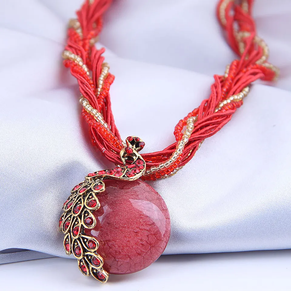 Statement Bohemian Accessories Womens Pendant Necklace Gift