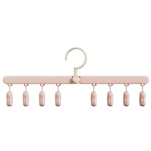 Gấp tiện lợi Giá phơi quần áo trẻ em Móc áo đa chức năng nonslip vớ Clip có thể gập lại đồ lót kẹp áo