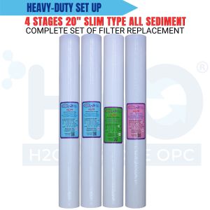 Water Filter Replacement for 4 Stages 20" Slim Type All Sediment Filter Replacement