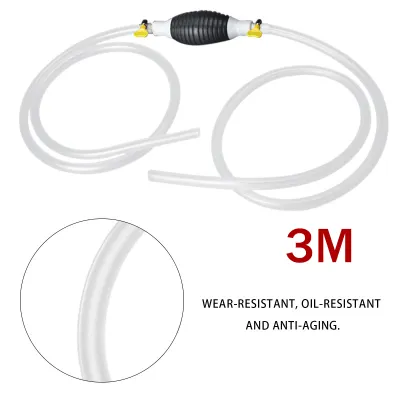 3M Universal Car Fuel Pump Hand Gas Oil Pump Manual Suction Pipe Pumping for Boat fuel transfer pump For Gas Petrol Diesel Oil Water Liquid Tansfer