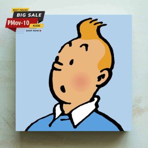 Dekorasi Dinding Pajangan Wall Dekor Film Kartun TinTIn