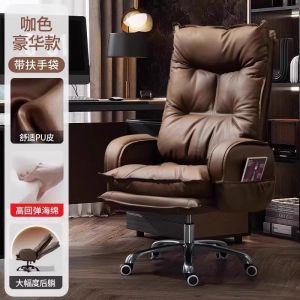 2025 Office Home Computer Chair Leisure Reclining Sofa Chair Study Seat Long Sitting Light Luxury Executive Chair