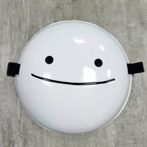 หน้ากากชุดฮาโลวีนยิ้มสีขาวขนาดใหญ่หน้ายิ้มนักร้อง Netflix นักร้อง Netflix หน้ากากเพลงร้อนหน้ากากโลกของฉันในฝัน