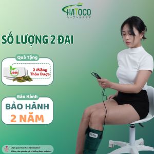 Đai Chườm Nóng Thảo Dược Đầu Gối Hatoco Giảm Nhức Mỏi Khớp Gối Căng Cứng Cơ