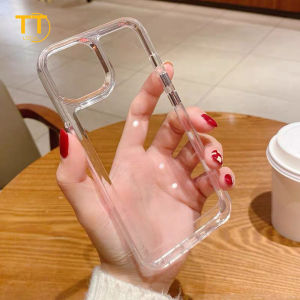 Tri-Town Acrylic Transparent Hard PC Phone Case For iPhone 16 15 14 13 12 11 Pro Max XS Max X XR 7 8 6 Plus SE Shockproof Shockproof Protective Clear Cover