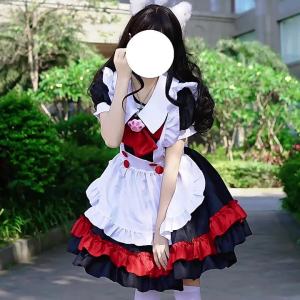 Dark Academia Style Lolita Lolita gothic-style little devil witch dress black and red maid outfit