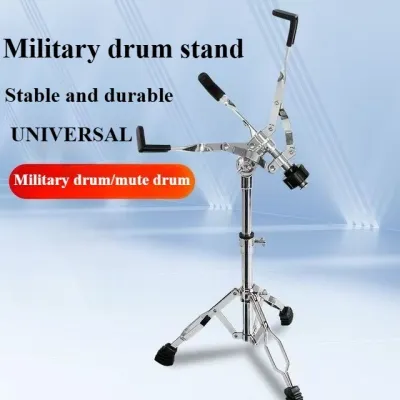 Adjustable Tripod Snare Drum Holder Metal Practice Drum Stand for 10 to 14 Inch Lightweight Drum