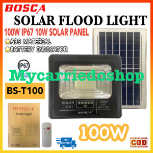BOSCA BS-T100 100W Solar Flood Light Led Outdoor Flood Light Street Lamp IP67 Solar Panel 10W/6V Waterproof With Remote