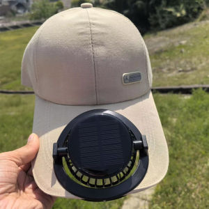 [Instant Cooling Refreshing] Solar Charging Fan Cap/New Air Conditioning Cap/Sun Protection Three-Speed Adjustment 0 Noise Model Large Brim Lightwight Breathable Multifunctiona Sun Hat/太阳能充电风扇鸭舌帽