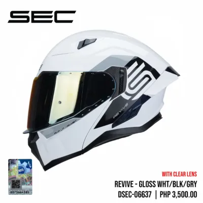 SEC Modular Helmet for Motorcycle Revive (Gloss/Matte) (M-XL)