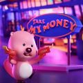 Mô hình đồ chơi Blind box Zanmang Loopy Series Neon Road MINISO. 