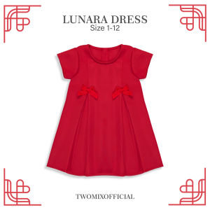 Lunara Dress Anak Perempuan 2024 - Gaun Anak Cewek Lebaran 1-12 Tahun 4389