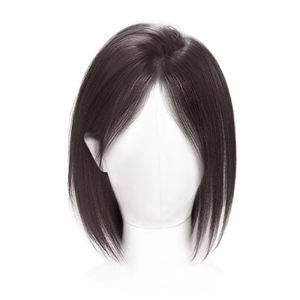 Korean Style Light And Thin Wig To Cover White Hair Synthetic Topper Hairpiece False Bang Clip-In Lightweight Breathable