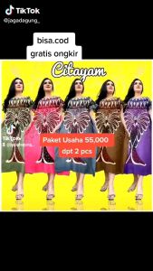 (2PCS)DASTER LOWO JUMBO CANTIK LD 120 RANDEM MOTIF /DASTER SERUT