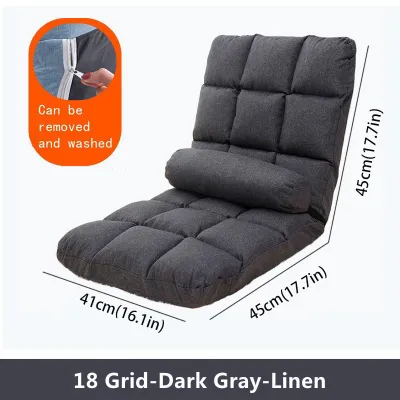 COD folding lazy sofa japanese tatami foldable bed floor sofa chair give lumbar pillow