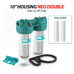 Heavy Duty 10" Water Filter Housing 1 Stage | PP Sediment Filter | 3/4" Copper Thread 12Bar (Italy Technology)