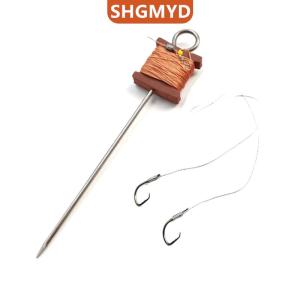 [COD] SHGMYD SPORTS ตะขอเบ็ดเต่า1ชิ้น ตะขอเกี่ยวแบบโค้งหัวตะขอเบ็ดตกปลาสอง Hook10เมตร