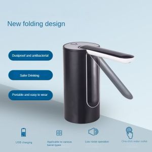 2025 New Foldable Water Bottle Pump Water Pump Dispenser Automatic Drinking Water Bottle USB Charging Water Pump Portable Suitable for all types of barrels#CSJ#SJ01