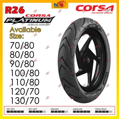 CORSA Platinum R26 Tyre 70/80/90/100/110/120/130 - 17/14 inch