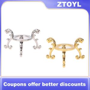 【ZTOYL】 Gold-plated Display Gemstone Egg Support Base Crystal Ball Stand Holder Ornament