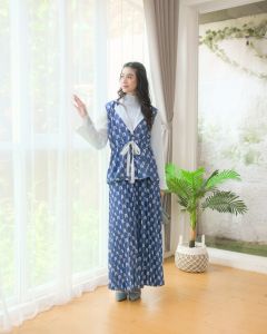 Setelan Rok Plisket Motif Rania Gem By Rania Fashion