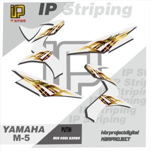 Striping MIO SOUL - Sticker Striping Variasi list Yamaha MIO SOUL KARBU M-5 desain ip striping