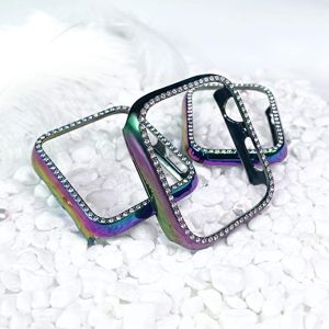 Bling Case compatible with Apple Watch Series 7 Band 41mm 45mm Full Cover Bumper Protective Frame Screen Protector compatible with apple watch 7 case