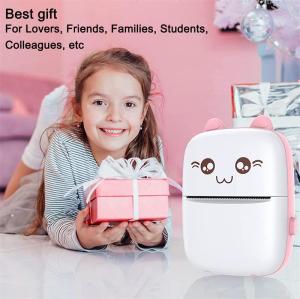 Picture Photo Label Memo Receipt Thermal Paper Wireless Bluetooth inkless Printer Elementary Junior High School Student Study Give Children Best Friend Birthday Gift Kids Award Christmas New year for Boy Girl