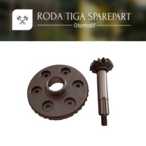gear motor gigi matahari sinoray + gigi nanas apical gigi reduksi 12:38 (GS 14E) sparepart roda tiga