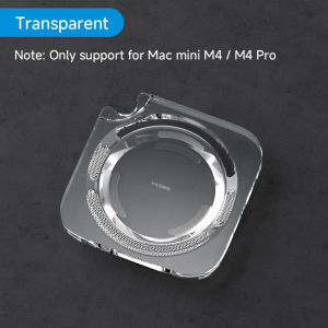 Hagibis Desktop DustProof Stand for Mac Mini M4/M4 Pro Transparent Acrylic Stand Heat Dissipation Stand Accessories