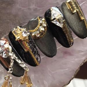 Bold Rock Nail chains Kit với kim loại cổ điển quyến rũ Gothic Nail Art điểm nhấn cho tùy chỉnh thiết kế