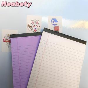 Heabety Tearable Legal Pad Office Supplies Ink-proof Tear-off Pages Writing Sheet Paper Notepad Simple Lined Paper Scribbling Book