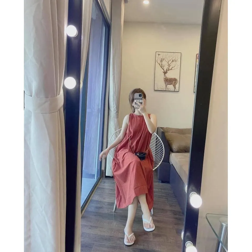 Váy Sát Nách Dáng Suông, Váy Ngủ Vải Cotton Thoáng Khí Làm Mát Mùa Hè -  Phong Cách Thể Thao V313-V320 | Shopee Việt Nam