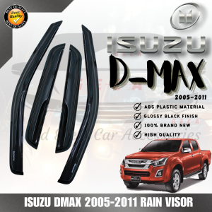 GECA RAIN VISOR ISUZU D-MAX 2005-2011 THICKNESS 1.8MM (6610) HIGH QUALITY